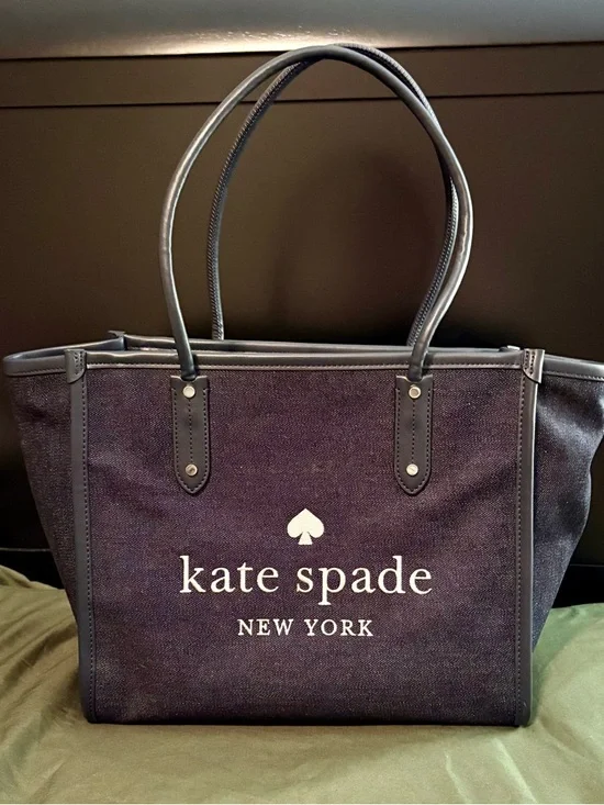 Kate Spade Ella Denim Tote Bag - Picture 1 of 8